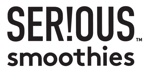 Serious Smoothies logo in dark grey